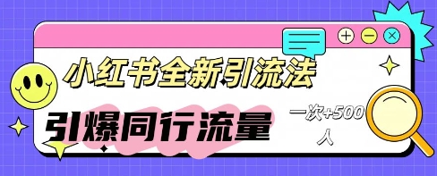 小红书群聊引流：同行流量引爆计划 - 轻创终点站