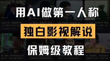 用AI做第一人称独白影视解说，手把手教学，保姆级教程 - 轻创终点站